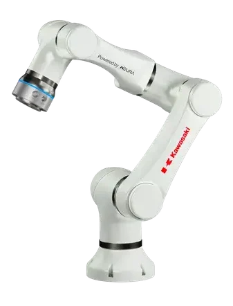 Kawasaki 6-Axis Robot on a white background